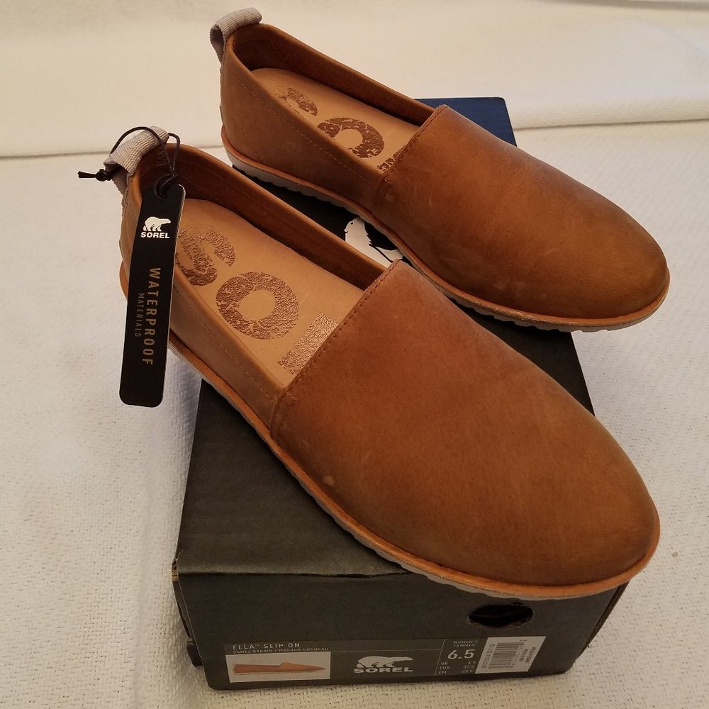 Sorel Ella Slip On Leather sz 6.5